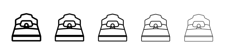Sleep Icon outline simple illustration isolated