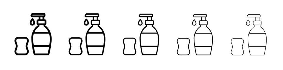 Soap icon outline simple illustration isolated