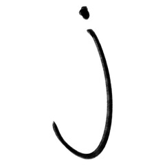 Hand drawing doodle abjad font unique ugly