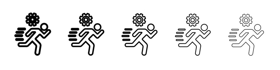 Sprint icon outline simple illustration isolated