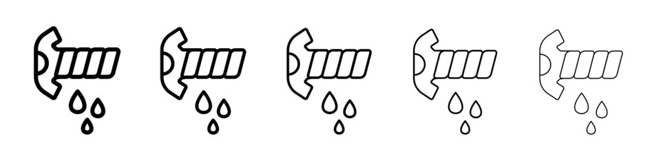 squeeze wet laundry icon outline simple illustration isolated