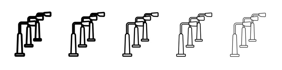 Street lighting icon outline simple illustration isolated