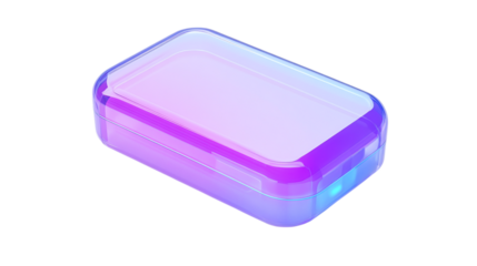 • A portable UV sanitizer box for small items like phones and keys, isolated on white background in HD 
