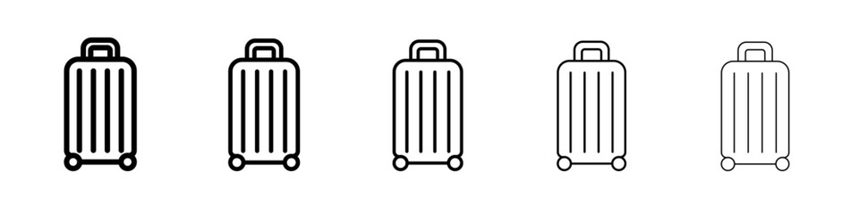 Suitcase icon outline simple illustration isolated