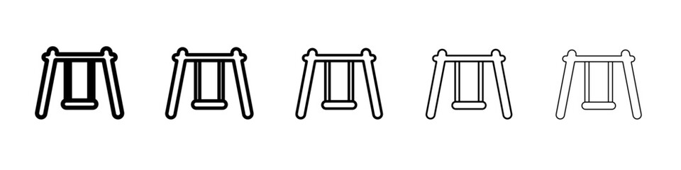 Swing Icon outline simple illustration isolated