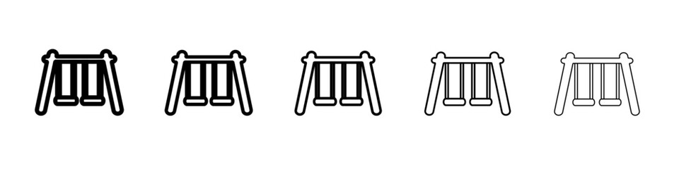 swing icon outline simple illustration isolated