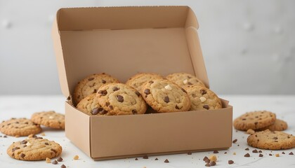 Minimal Lunchbox with Cookies in Cardboard Pack