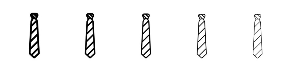 Tie icon outline simple illustration isolated