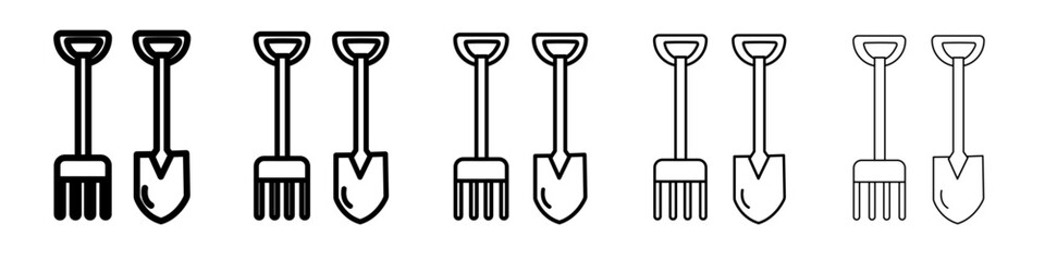 Tools icon outline simple illustration isolated