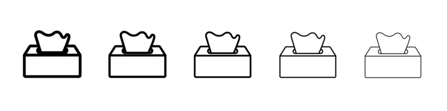 Tissue icon outline simple illustration isolated