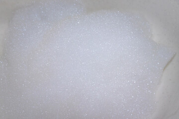 ふわふわとした洗剤の泡