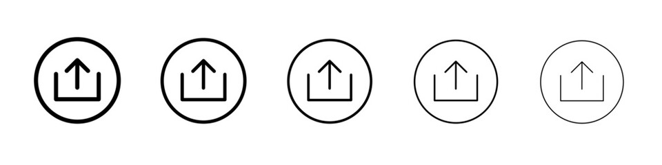 Upload Icon outline simple illustration isolated