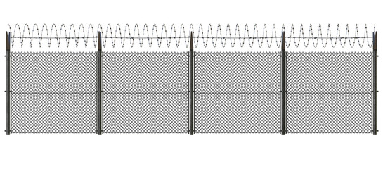 Prison fence metal steel © G Graphic & Motion