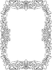 frame with floral ornament