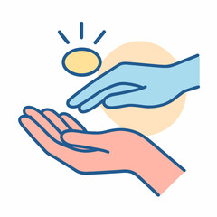 Helping Hands Giving Financial Support