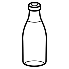 Milk line art vector