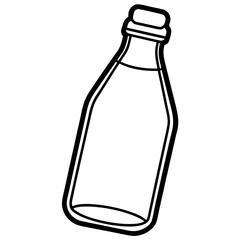 Milk line art vector