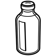 Milk line art vector