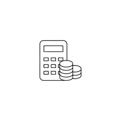 Obraz premium Budget icon flat vector design.