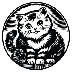 Peeking black cats with different eye colors set. Curious cats looking out. Cute black cat face. Vector illustration