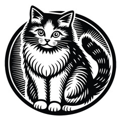 Peeking black cats with different eye colors set. Curious cats looking out. Cute black cat face. Vector illustration