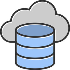 Cloud Data Vector Icon Design