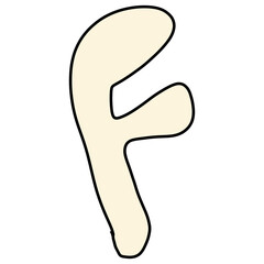 hand drawn doodle unique abjad font ugly