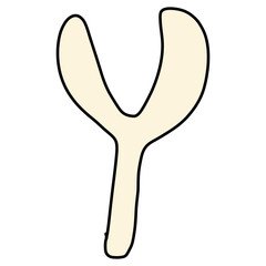 hand drawn doodle unique abjad font ugly