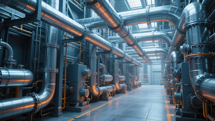 Fototapeta premium industrial plant in factory