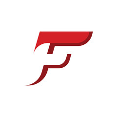 Bold Futuristic Letter F Logo Design