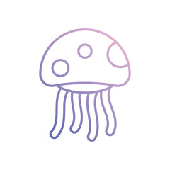 Jellyfish  Vector icon