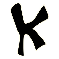 hand drawn doodle unique abjad font ugly