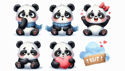 Naklejka premium panda
