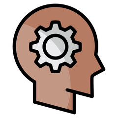 Machine Learning  Icon Element For Design
