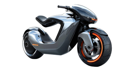 • A stylish foldable electric scooter for urban commuting, isolated on white background in HD 