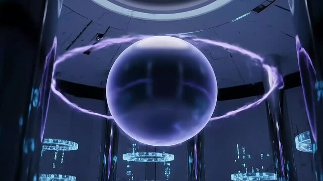 futuristic nuclear fusion reactors with energy core video