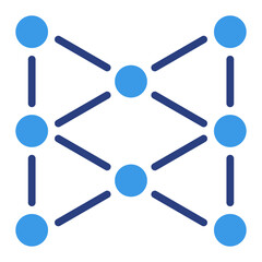 Neural Network  Icon Element For Design