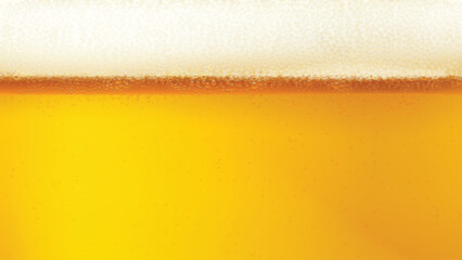 lager beer wide background in realistic design