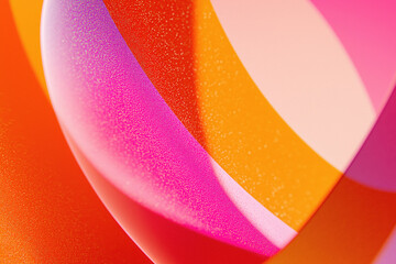 Abstract background with smooth gradient waves in pink and orange, accented by subtle glitter effect. Soft curves add depth and motion, creating a joyful, vibrant, and girlie and feminine composition.