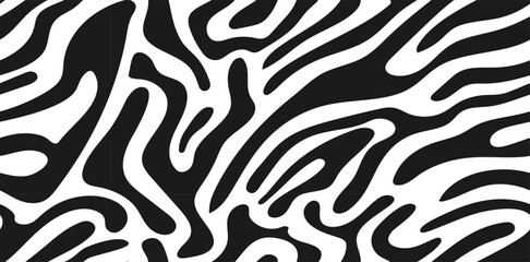 Seamless background with zebra skin