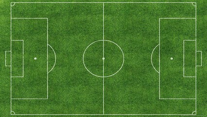Naklejka premium soccer field with grass