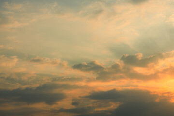 Twilight sky, Sunrise or sunset, Abstract sky clouds texture background	