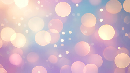 "Soft pastel bokeh background with light circles and gentle glow, shallow depth of field, dreamy and elegant texture, high resolution, no objects, perfect for overlays or text placement"