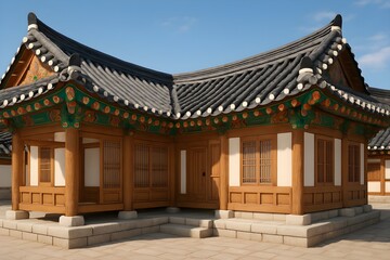 Fototapeta premium Korean, traditional, Hanok