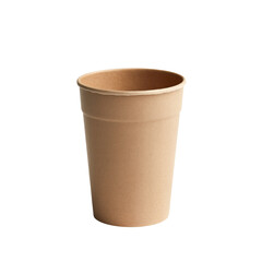 Compostable Cup on Transparent Background Ideal for Eco-Friendly Drinks and Events