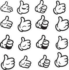 Fist sign on directions vector art with white background