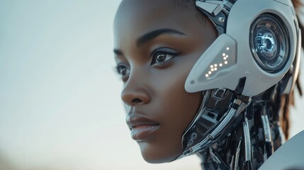 portrait of a young woman with a mask, Generative AI