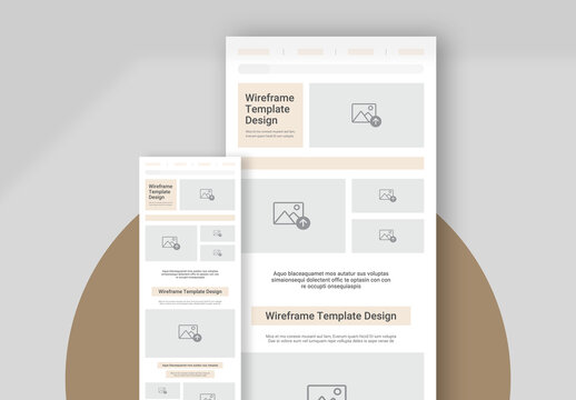 Wireframe Template Design Layout