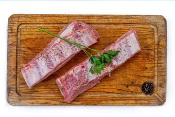 Fresh cuts of meat ready for cooking preparation