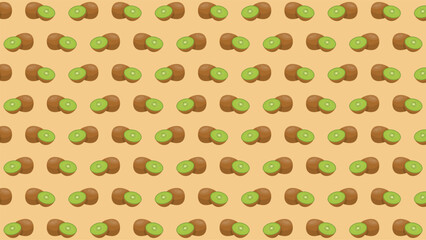 kiwi fruit seamless pattern background vector design
